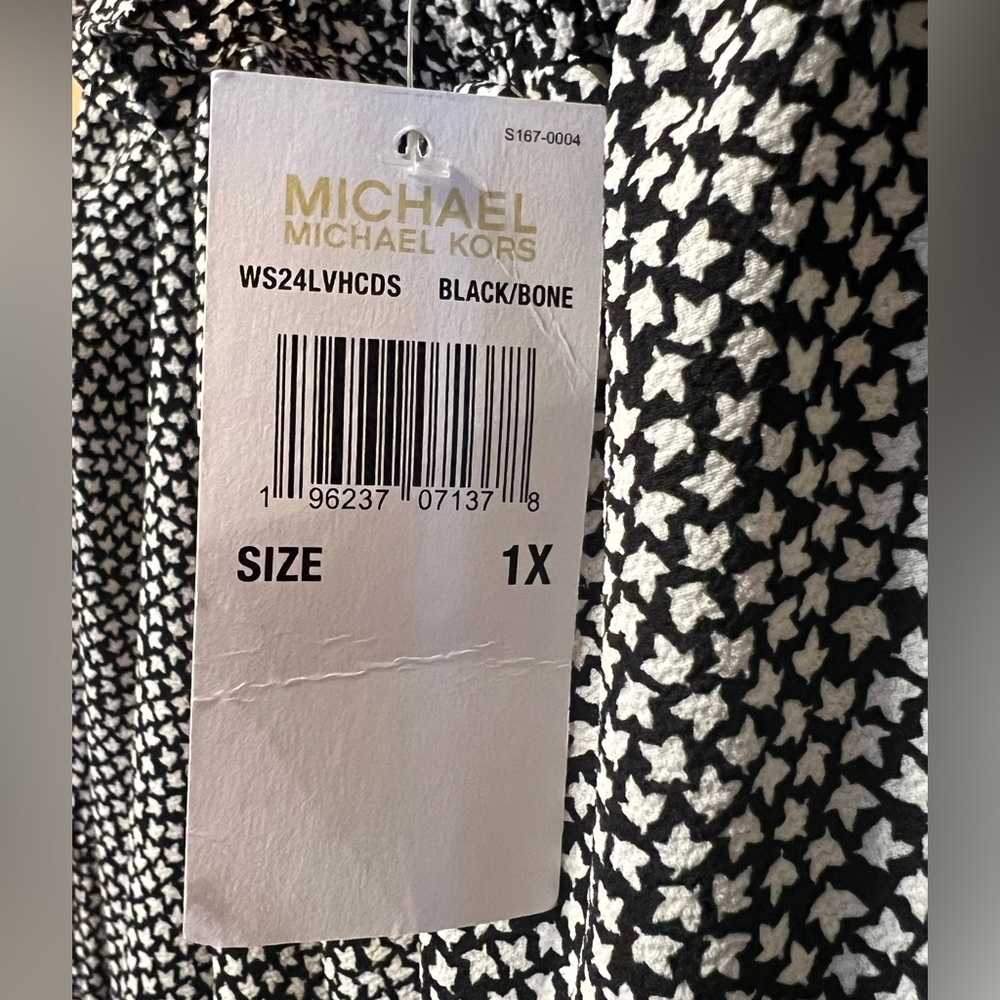 Michael Kors Breezy On/Off Shoulder Top 1X -NWT ⛱️ - Picture 3 of 12